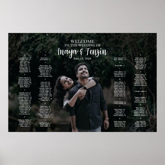 Hochzeitsplattform mit Foto Poster (Vorne)