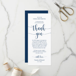 Hochzeitsplattform Vielen Dank, Navy Blue Card Programm