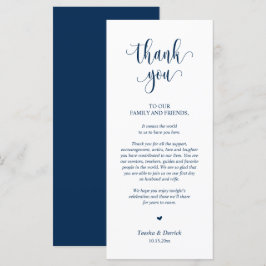 Hochzeitsplattform Vielen Dank, Navy Blue Card Programm
