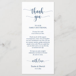 Hochzeitsplattform Vielen Dank, Navy Blue Card Programm