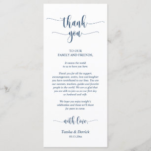 Hochzeitsplattform Vielen Dank, Navy Blue Card Programm