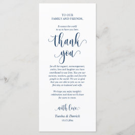 Hochzeitsplattform Vielen Dank, Navy Blue Card Programm