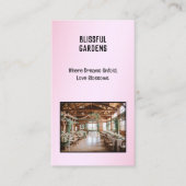 Hochzeitsplatz QR Foto Visitenkarte (Vorderseite)