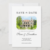 Hochzeitsplatz Save the Date Karte (Vorderseite)