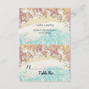 Hochzeitsplatz Tischnummer Summer Beach Starfish