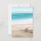 Hochzeitsplatz Tischnummer Summer Beach Starfish (Rückseite)