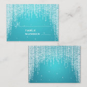 Hochzeitsplätze Nachtleben Blau Platzkarte (Vorne/Hinten)