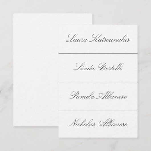 Hochzeitsplatzkarten Einladung (Vorne/Hinten)