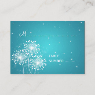 Hochzeitsplecards Sommerspass Türkis Platzkarte
