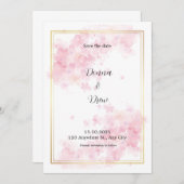 Hochzeitsportrait Einladung (Vorne/Hinten)