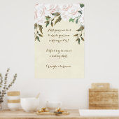 Hochzeitsposter für Elfenbein Poster (Küche)