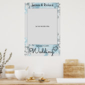 Hochzeitsposter für Wasserfarben-Foto Poster (Küche)