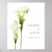 Hochzeitsposter Karten und Geschenke. Poster (Vorne)