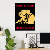 Hochzeitsposter, Text bearbeiten Poster (Heimbüro)