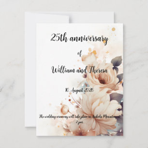 Hochzeitspostkarte Einladung