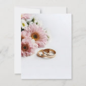 Hochzeitspostkarte Einladung (Rückseite)