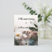 Hochzeitspostkarte Einladung (Stehend Vorderseite)