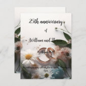 Hochzeitspostkarte Einladung (Vorne/Hinten)