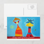 Hochzeitspostkarte Postkarte (Vorne/Hinten)