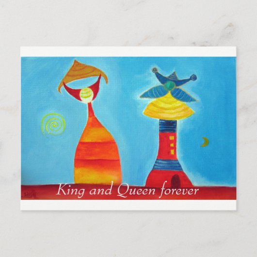 Hochzeitspostkarte Postkarte (Vorderseite)