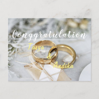 Hochzeitspostkarte Postkarte