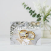 Hochzeitspostkarte Postkarte (Stehend Vorderseite)