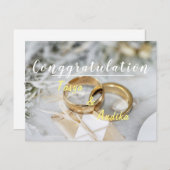 Hochzeitspostkarte Postkarte (Vorne/Hinten)