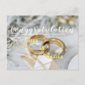 Hochzeitspostkarte Postkarte (Vorderseite)