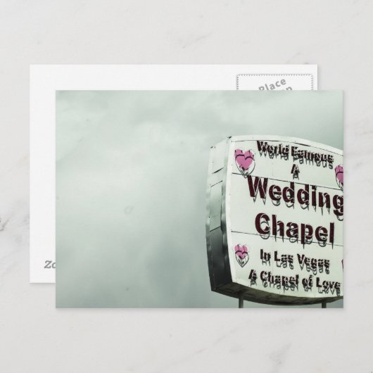 Hochzeitspostkarte Postkarte (Vorne/Hinten)