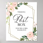 Hochzeitspostschild - Blush Poster (Vorne)