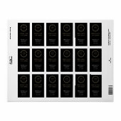 Hochzeitspread-Liebe nicht Keime Hand Sanitizer Adressaufkleber (Vorne)