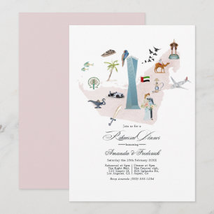 Hochzeitsprobe-Dinner für eine Destination-Wedding Einladung