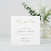 Hochzeitsprofi Minimalist Einladung (Stehend Vorderseite)