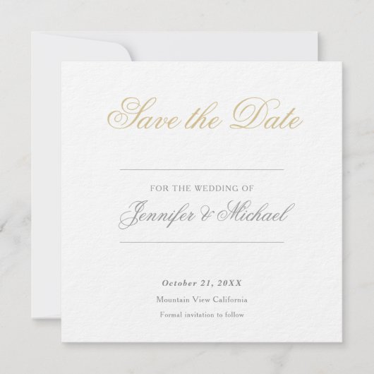 Hochzeitsprofi Minimalist Einladung (Vorderseite)