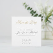 Hochzeitsprofi Minimalist Save The Date (Stehend Vorderseite)