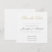 Hochzeitsprofi Minimalist Save The Date (Vorne/Hinten)