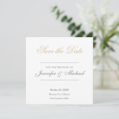 Hochzeitsprofi Minimalist Save The Date (Stehend Vorderseite)