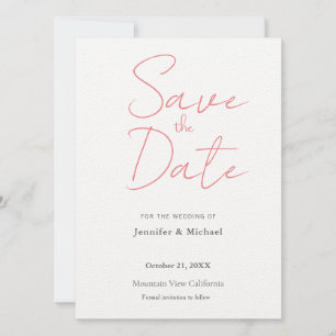Hochzeitsprofi Minimalistisch Schlicht Modern Save The Date