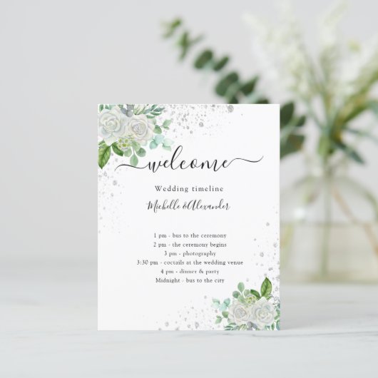 Hochzeitsprogramm (Stehend Vorderseite)