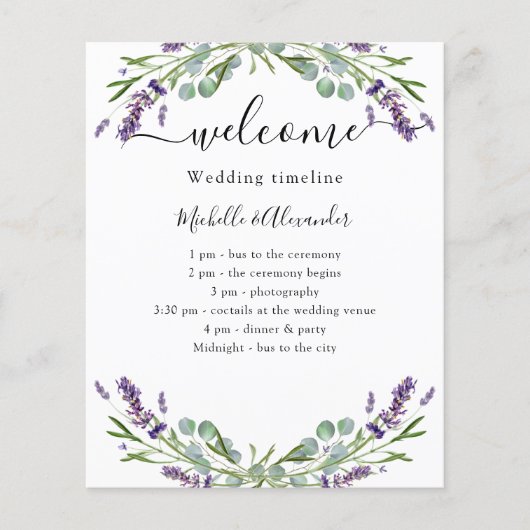 Hochzeitsprogramm (Vorderseite)