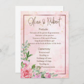 Hochzeitsprogramm (Vorne/Hinten)