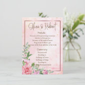 Hochzeitsprogramm (Stehend Vorderseite)