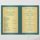 Hochzeitsprogramm (Rückseite)