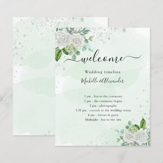 Hochzeitsprogramm (Vorne/Hinten)