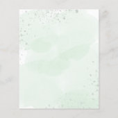 Hochzeitsprogramm (Rückseite)