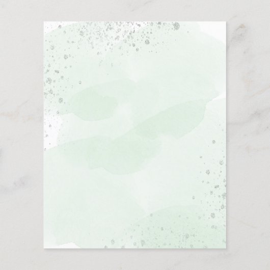 Hochzeitsprogramm (Rückseite)