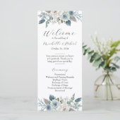 Hochzeitsprogramm (4 "x9") programm (Stehend Vorderseite)