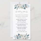 Hochzeitsprogramm (8 "x4") (Rückseite)