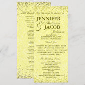 Hochzeitsprogramm | Abgenutzter Vintage-Look Programm (Vorne/Hinten)