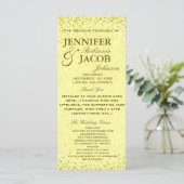 Hochzeitsprogramm | Abgenutzter Vintage-Look Programm (Stehend Vorderseite)